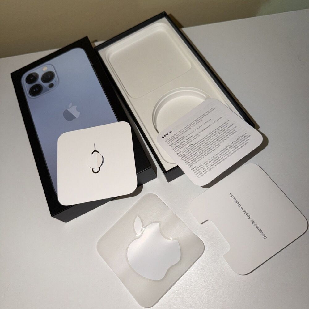 Iphone 13 Pro Max BOX & MANUAL ONLY !! Blue 128GB